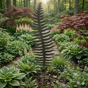 Prächtiger Gartenstecker / Rankhilfe Farn ca. 100 cm - Gartendekoration